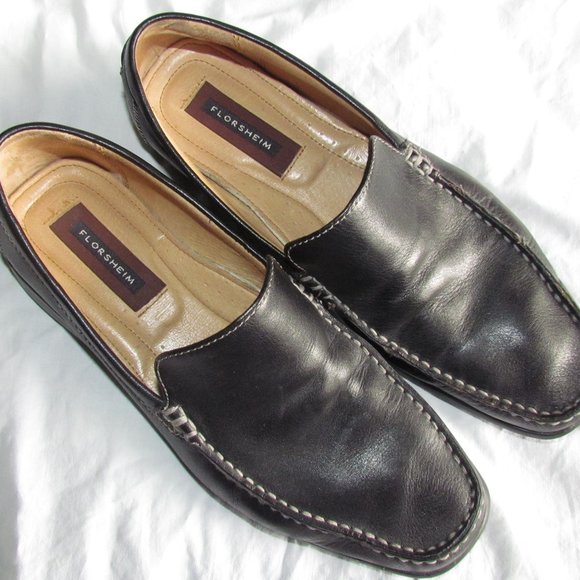 Florsheim Black Leather Slip On Loafer Moc Men\'s 10M main image 7